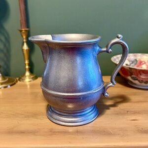 Large Vintage Wilton Armetale Pewter Pitcher | Classic Farmhouse Metal Pitcher